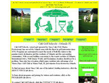 Tablet Screenshot of caligolf.com